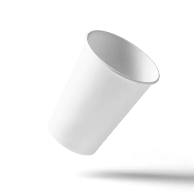 Flying Paper Cup Mockup